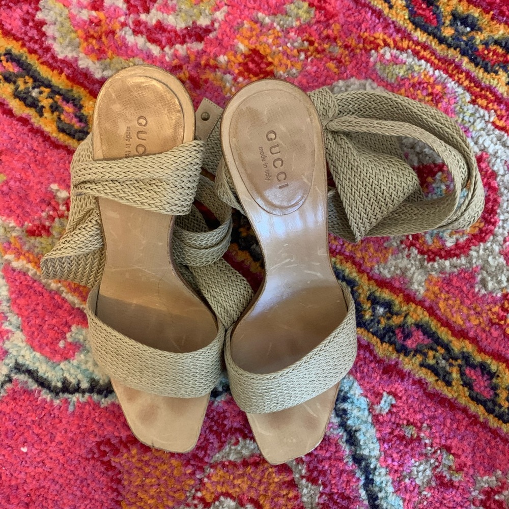 Gucci Tie Up Heels